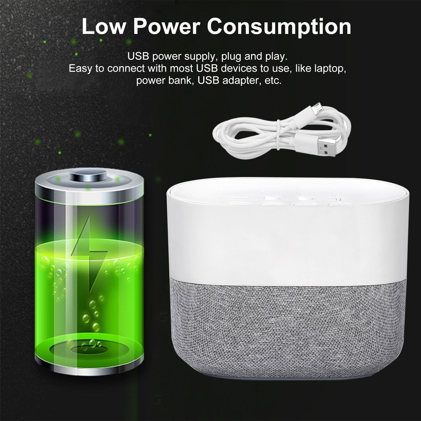Sound Machine for Sleep Therapy with White Noise