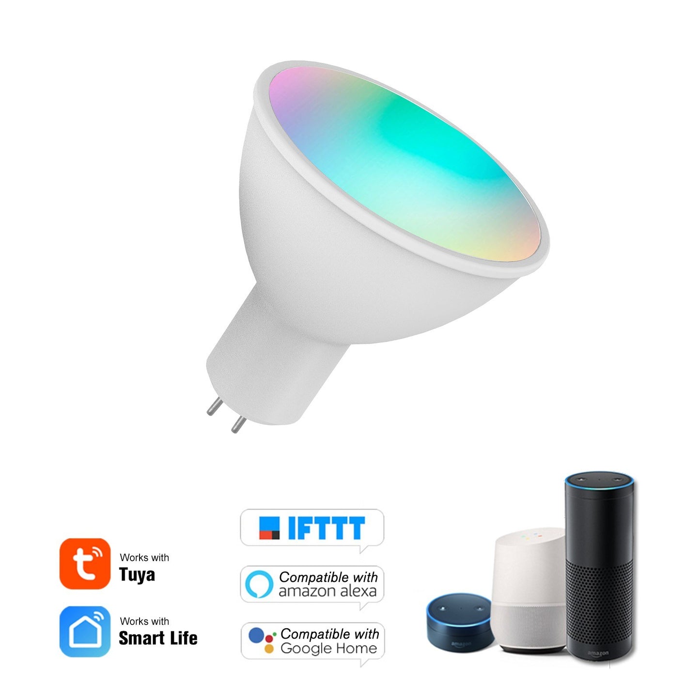 Smart LED WiFi Bulb - RGB+W+C