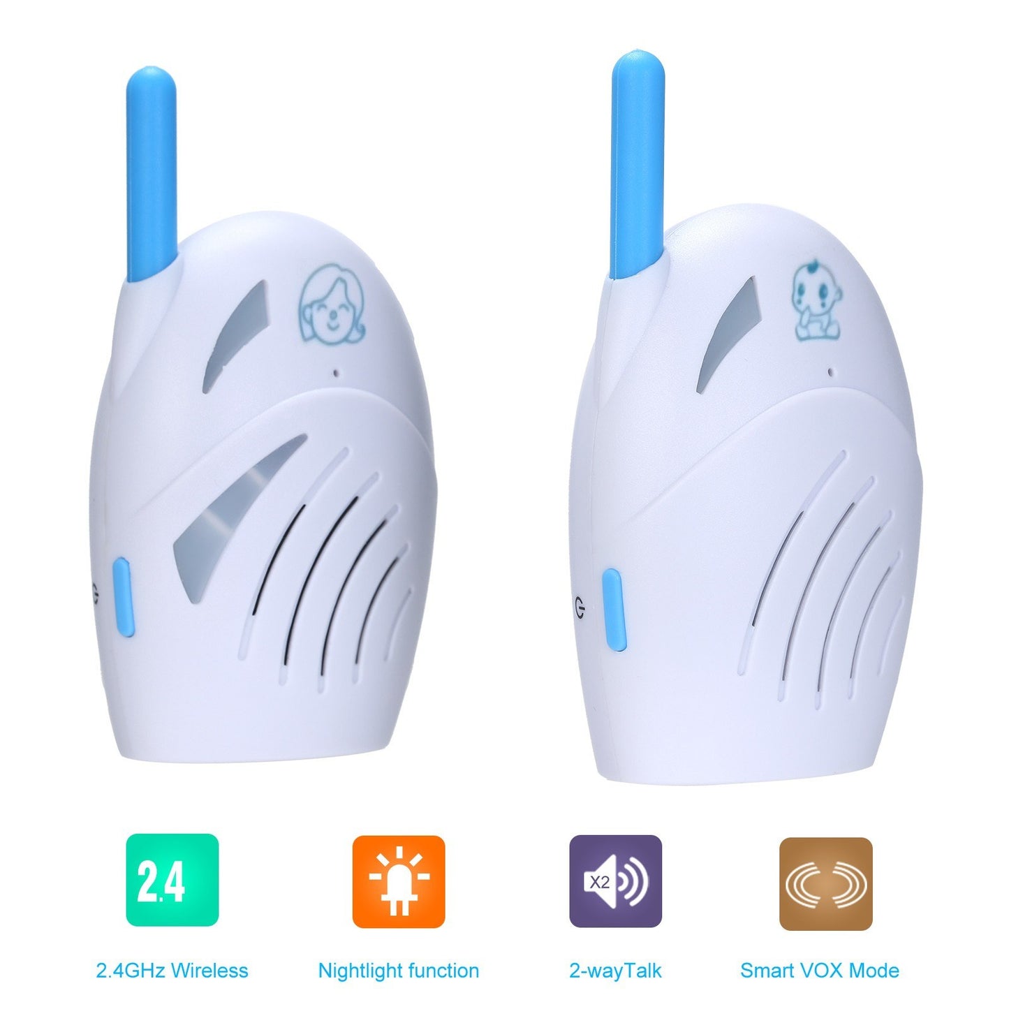 2.4GHz Portable Wireless Digital Baby Audio Monitor