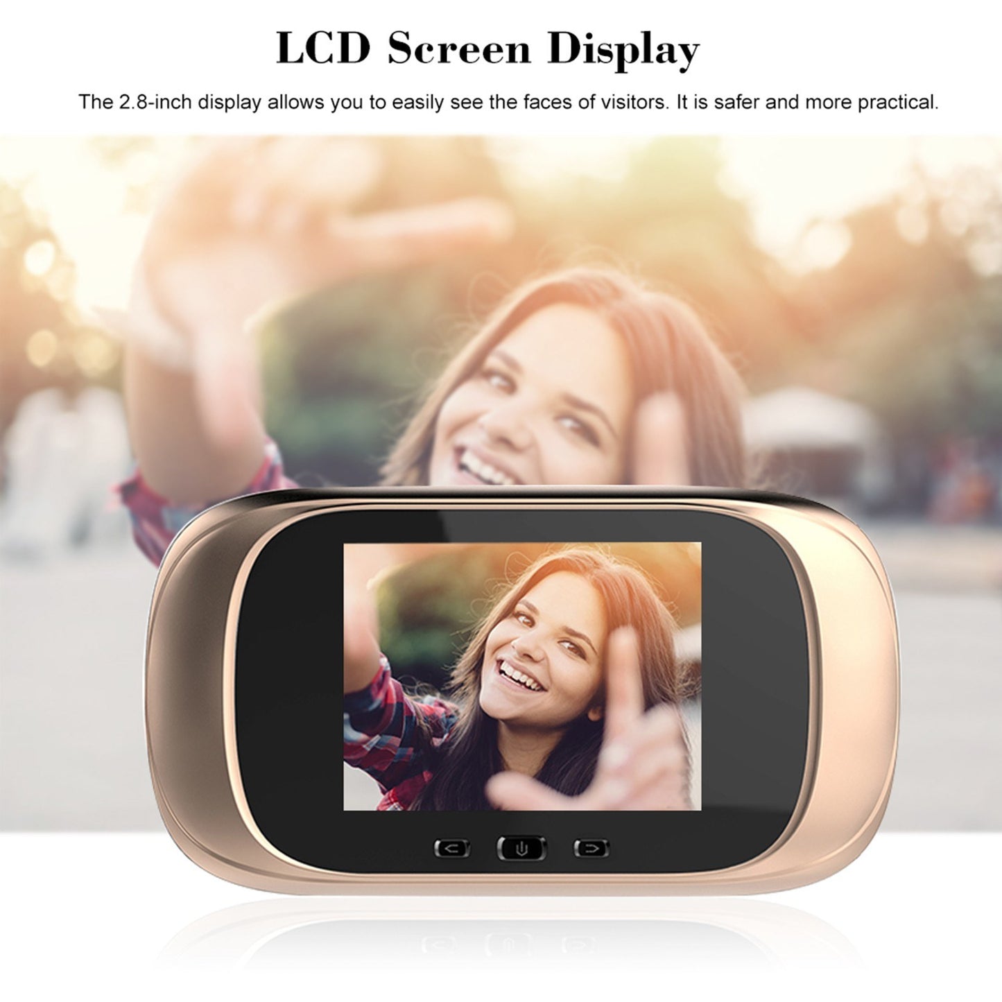 Digital Door Viewer with 2.8 Inch LCD Screen & Camera Doorbell