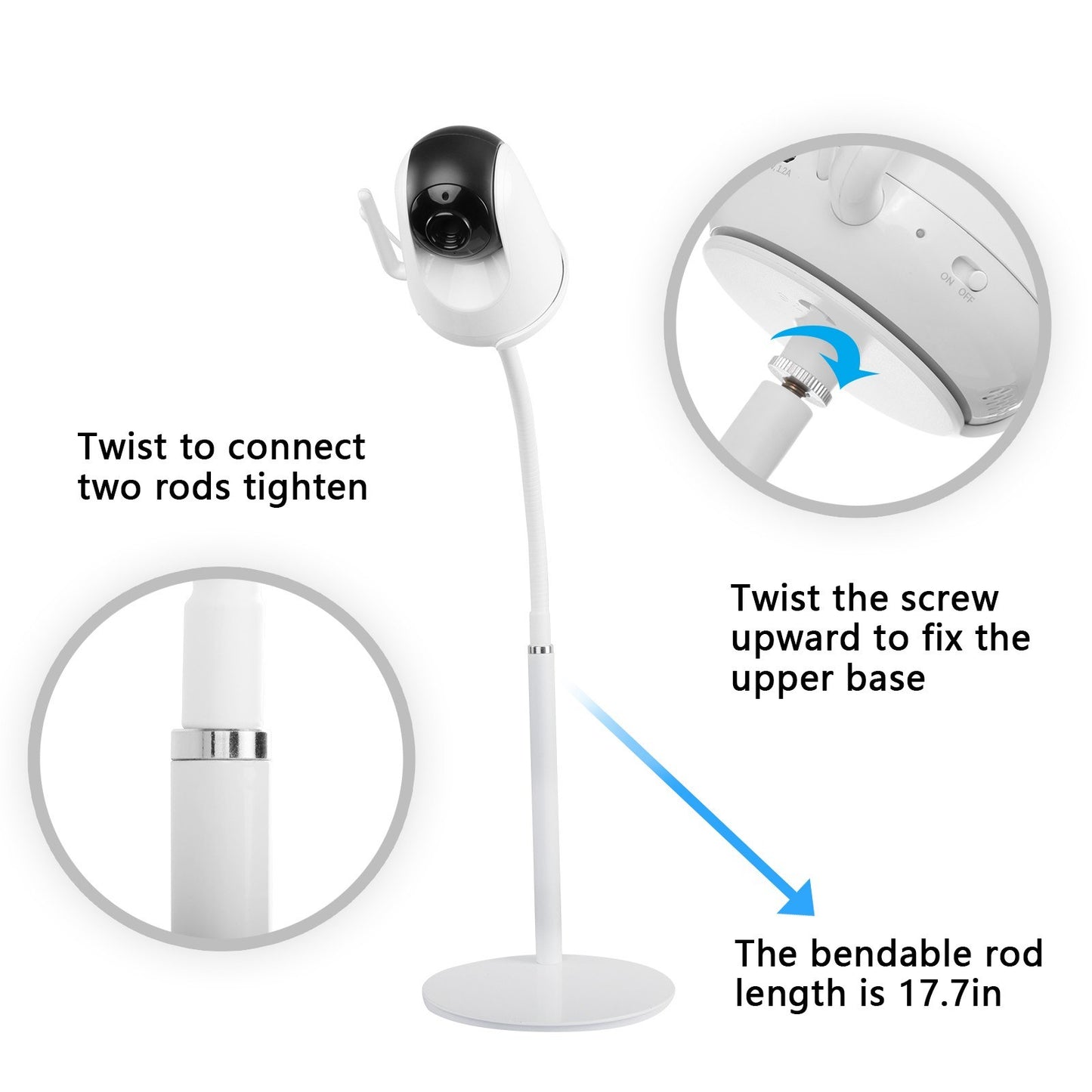 Adjustable Baby Monitor Camera Mount Holder