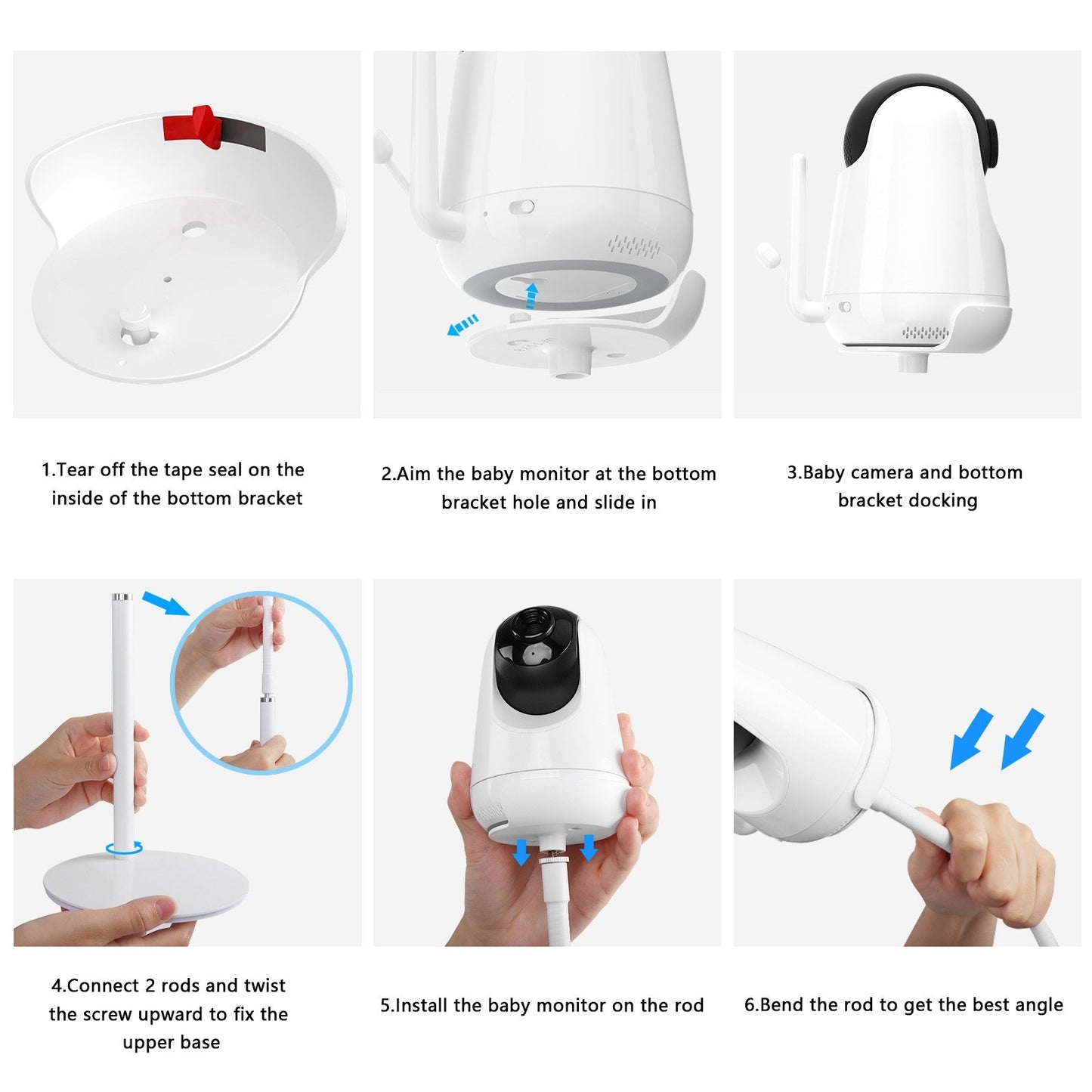 Adjustable Baby Monitor Camera Mount Holder