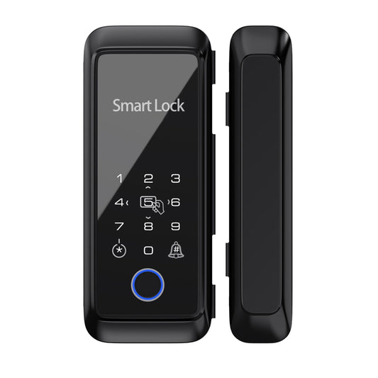 Tuya Smart Fingerprint Door Lock with Keypad & Handle - Electronic Deadbolt Compatible with Tuya App