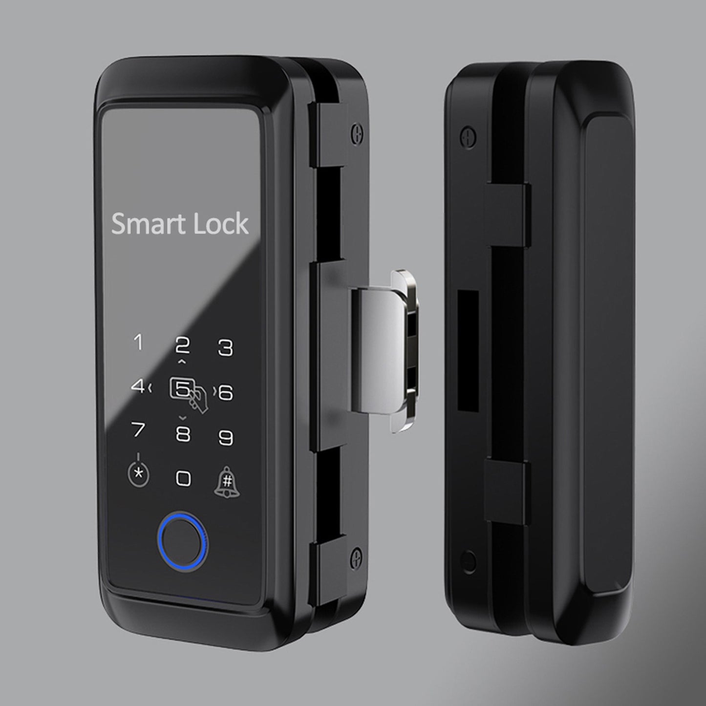 Tuya Smart Fingerprint Door Lock with Keypad & Handle - Electronic Deadbolt Compatible with Tuya App