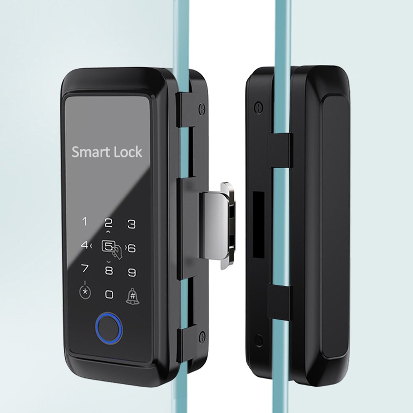 Tuya Smart Fingerprint Door Lock with Keypad & Handle - Electronic Deadbolt Compatible with Tuya App