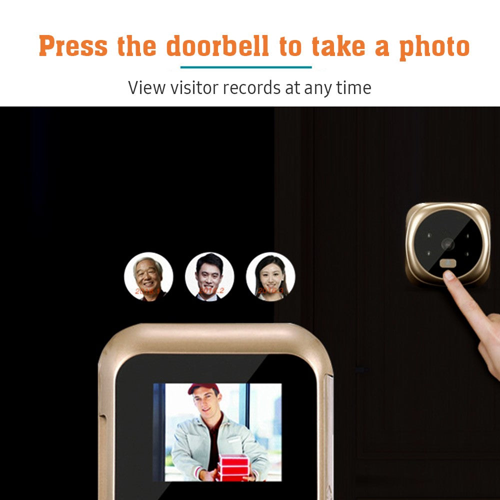 Wireless Door Viewer Camera with Monitor, Live View & Night Vision for Home Security (Battery Not Included)