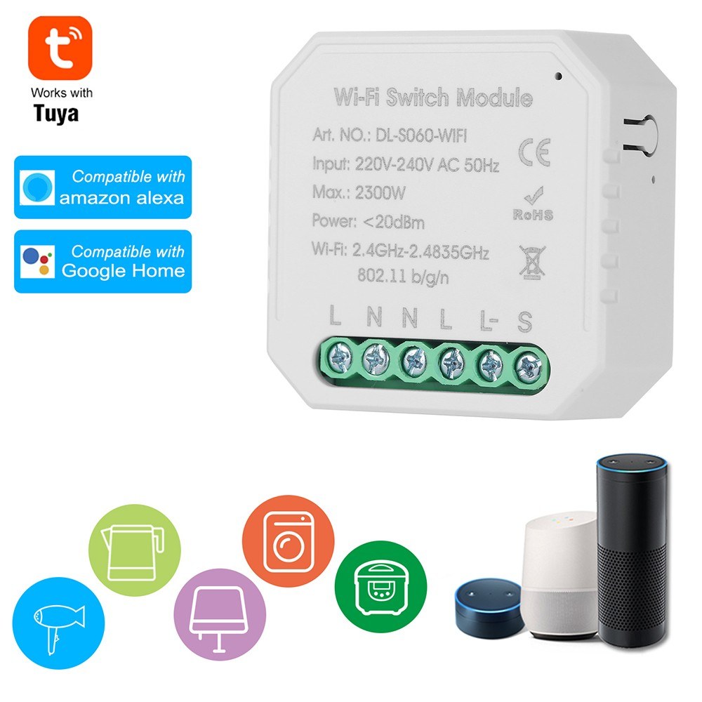 Tuya MINI DIY Smart Switch - 3 Pack, One-Way Control
