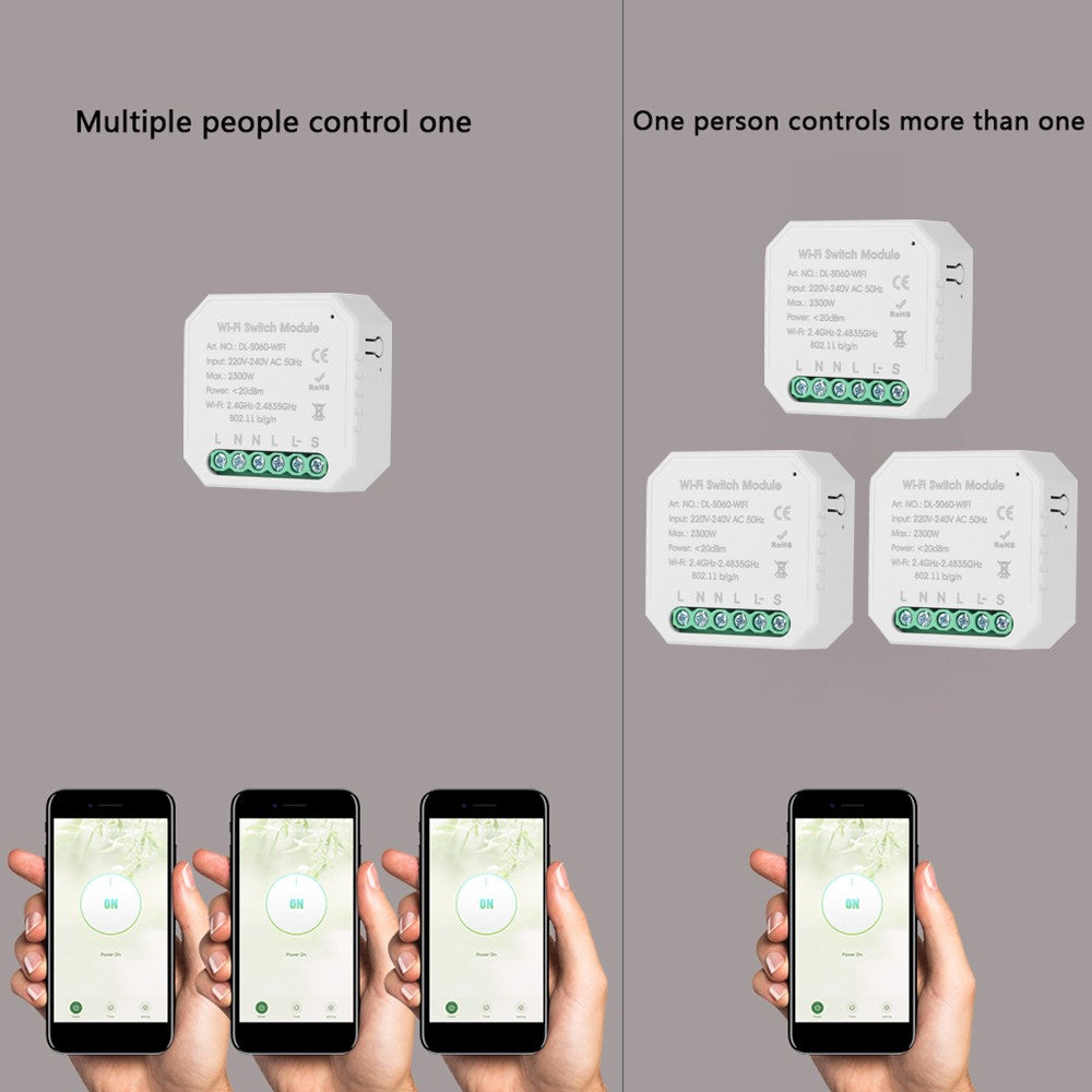 Tuya MINI DIY Smart Switch - 3 Pack, One-Way Control