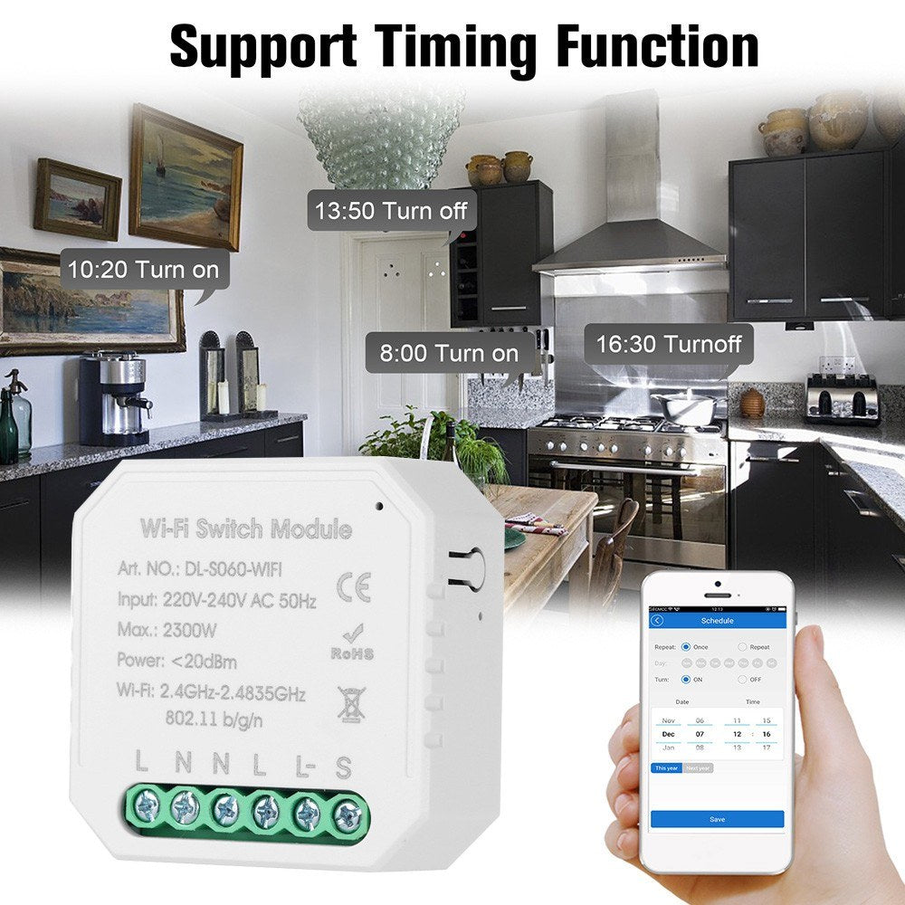 Tuya MINI DIY Smart Switch - 3 Pack, One-Way Control
