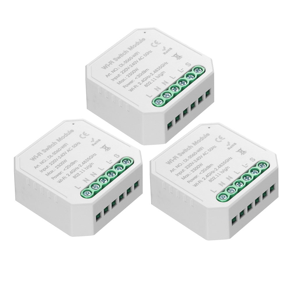 Tuya MINI DIY Smart Switch - 3 Pack, One-Way Control