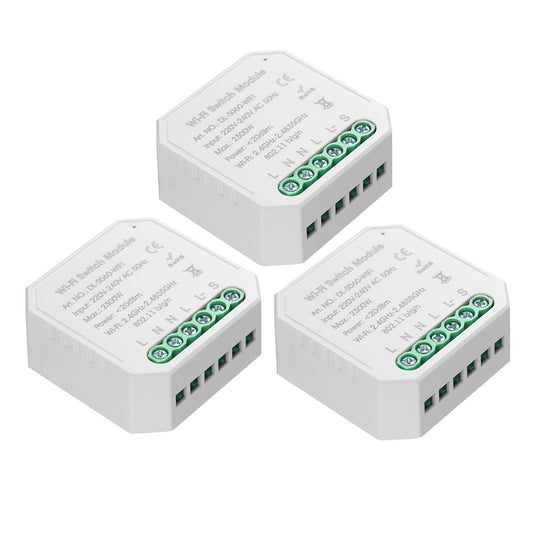 Tuya MINI DIY Smart Switch - 3 Pack, One-Way Control