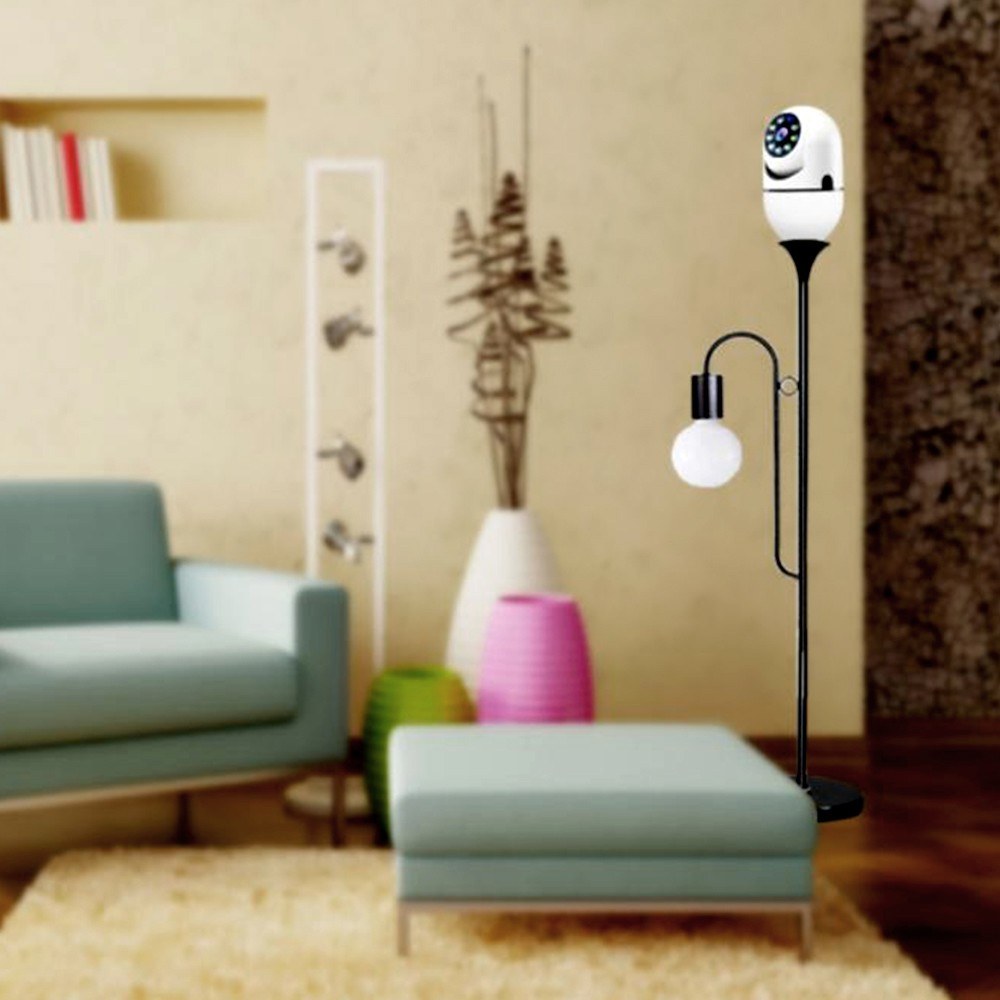 360° Panoramic Bulb Security Camera 1080P with 2.4GHz WiFi
