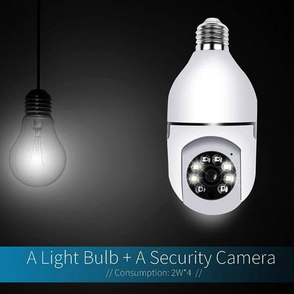 360° Panoramic Bulb Security Camera 1080P with 2.4GHz WiFi