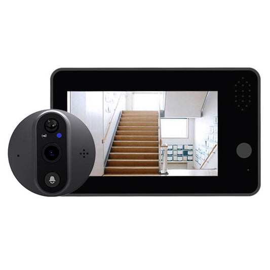 1080P Smart WiFi Doorbell with 4.3 LCD, 120° Camera, TUYA App, and 24H PIR Detection