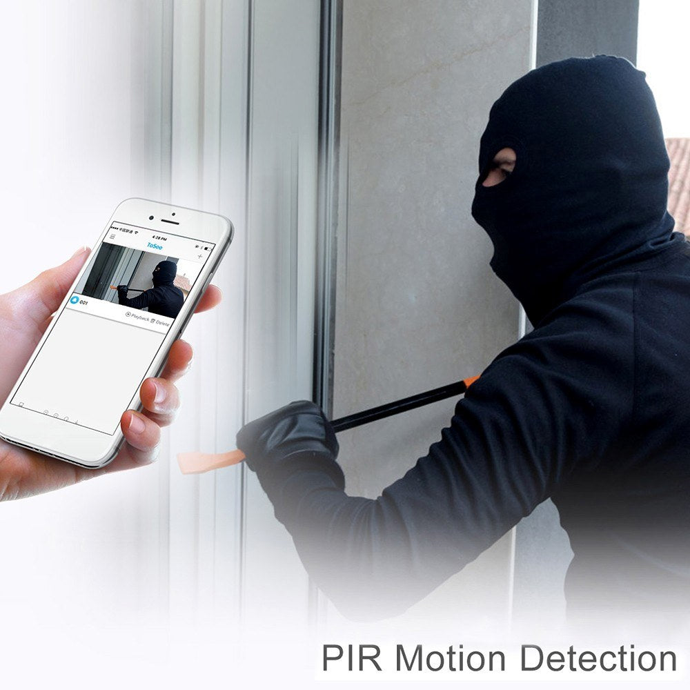 Wireless Smart Video Doorbell with Two-Way Talk, Motion Sensor, Night Vision, Phone Alerts & Waterproof Security Camera