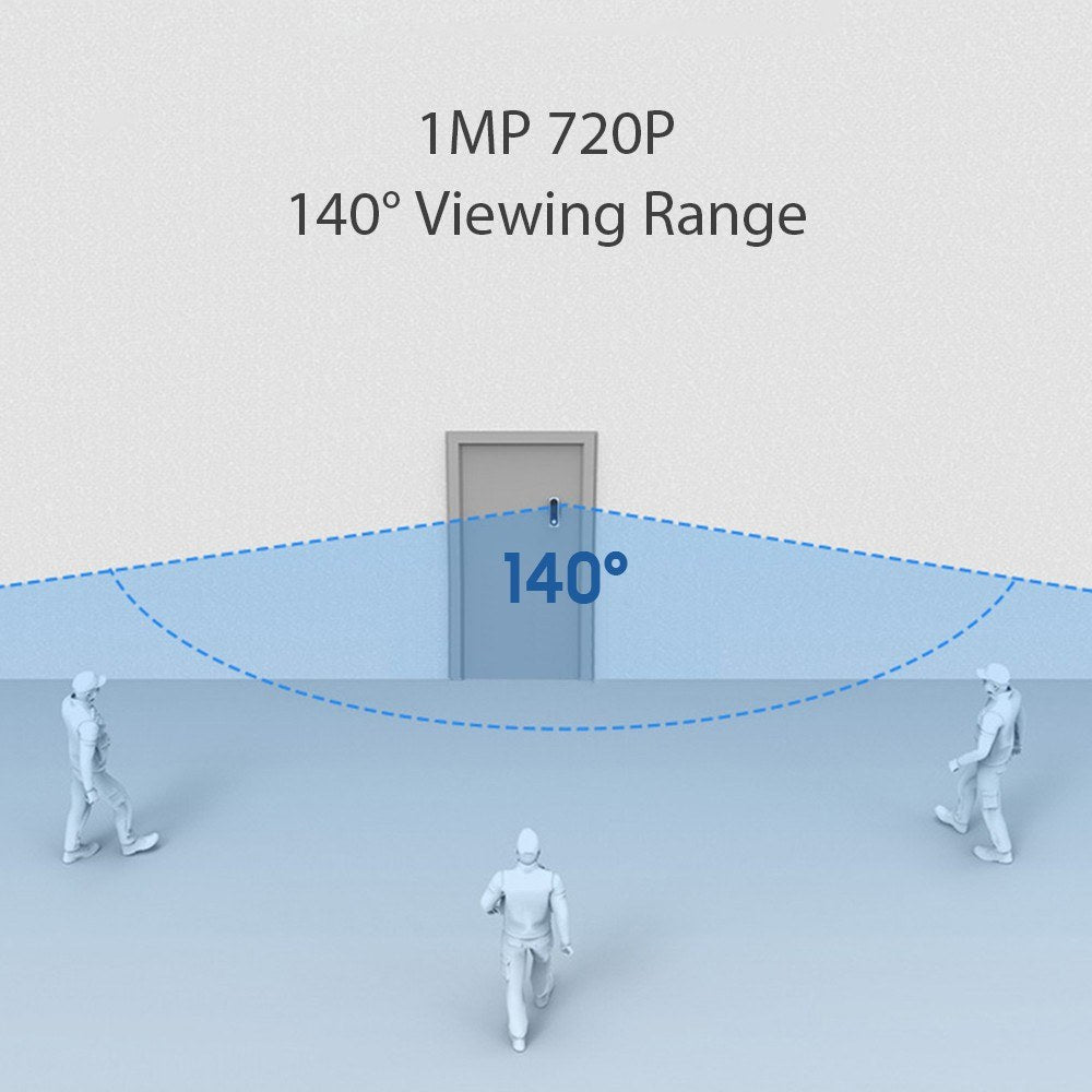 Wireless Smart Video Doorbell with Two-Way Talk, Motion Sensor, Night Vision, Phone Alerts & Waterproof Security Camera