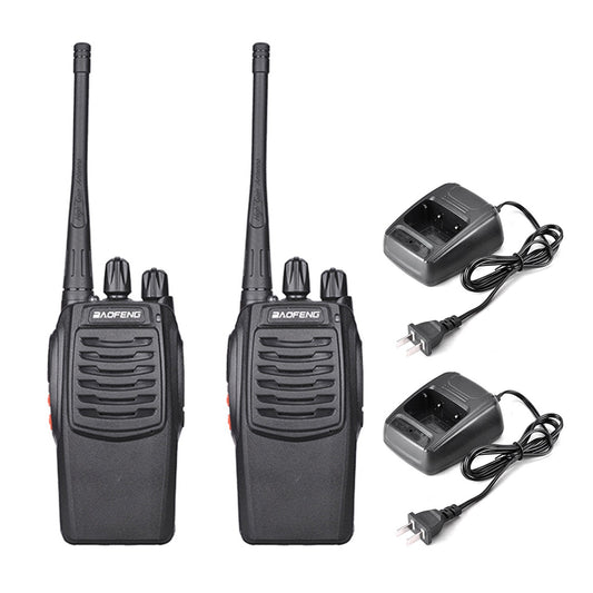 BAOFENG UHF 400-470MHz FM Portable Handheld Walkie Talkies (2 Pack, US Plug)
