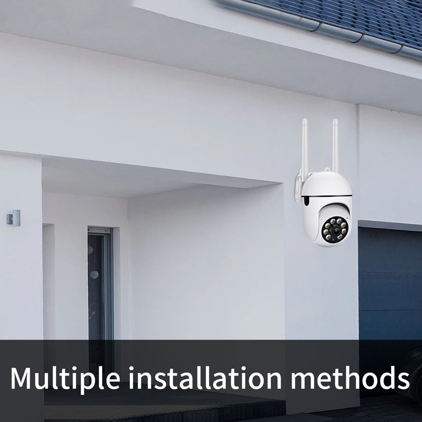 1080P HD Smart Security Camera with Night Vision, 350° Tilt, Motion Detection for Home, Baby, Pet, Elderly