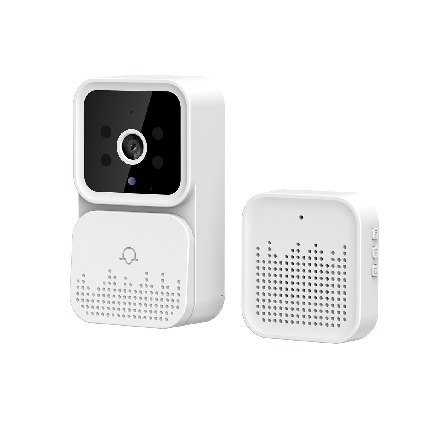Wireless Smart Video Doorbell with HD Camera, PIR Motion Detection, IR Alarm, Wi-Fi Intercom for Home Security
