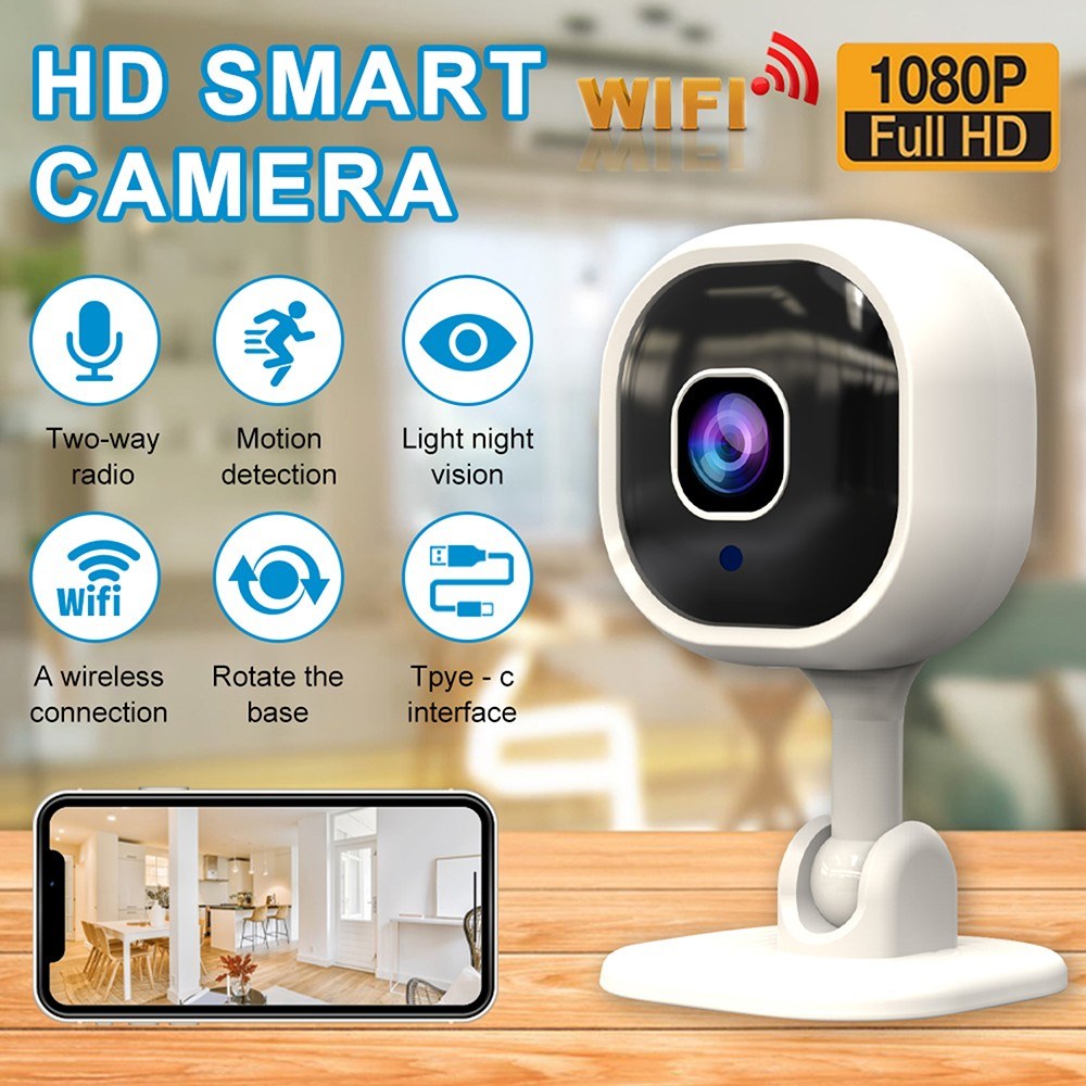 Outdoor 1080P Smart Security Camera with Motion Detection, Night Vision & Two-Way Audio