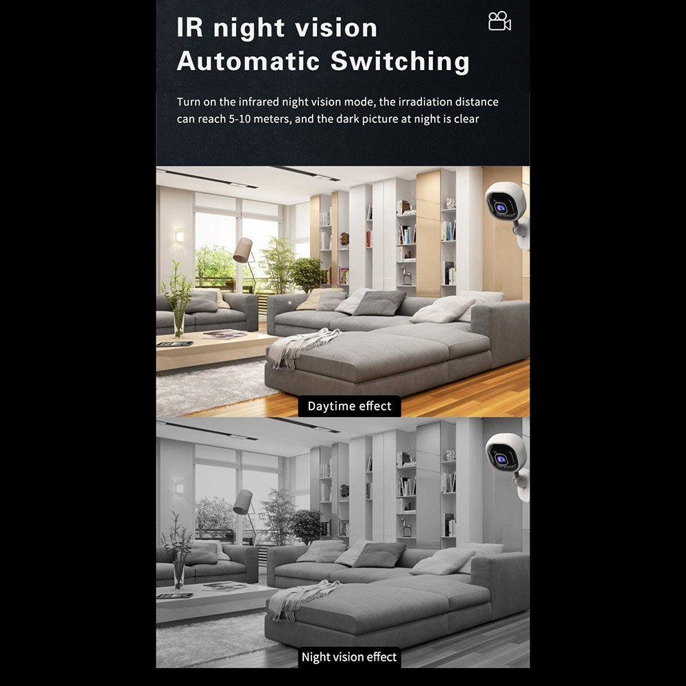 Outdoor 1080P Smart Security Camera with Motion Detection, Night Vision & Two-Way Audio