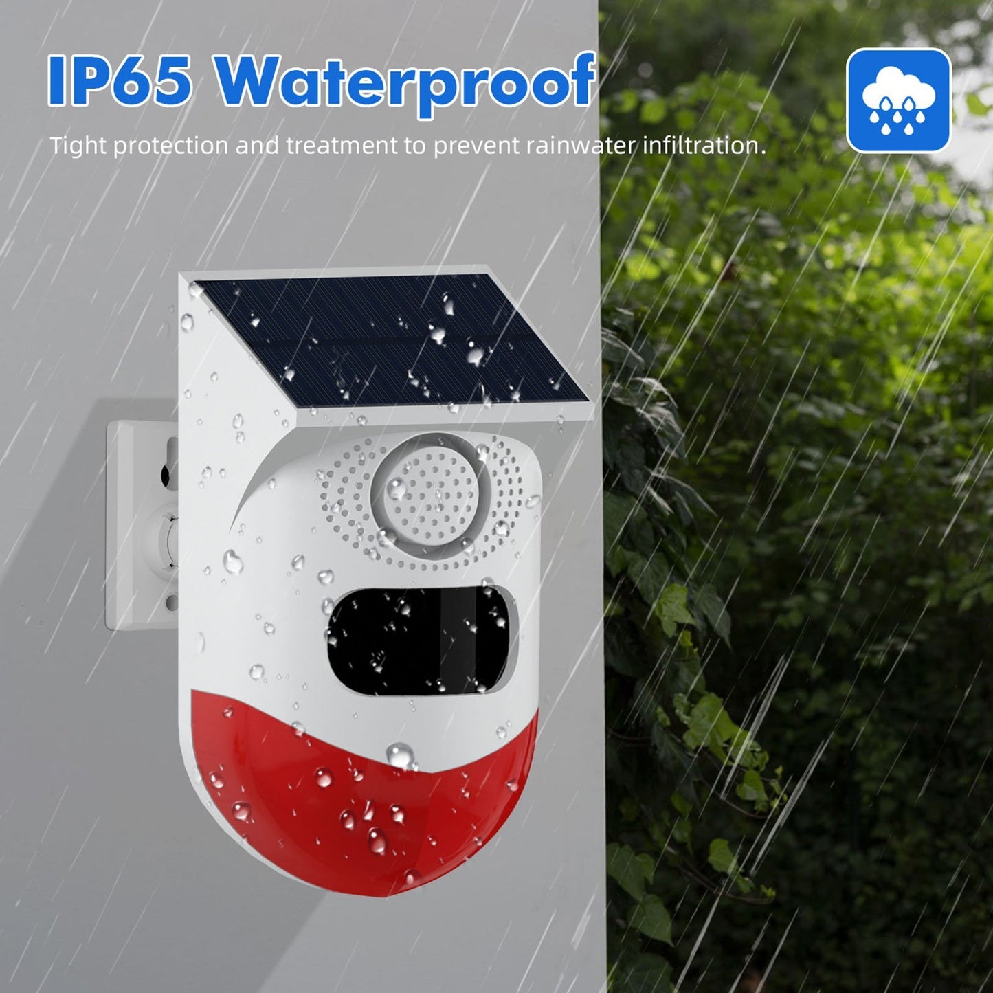 Solar Powered WiFi Infrared Motion Sensor Detector by Tuya
