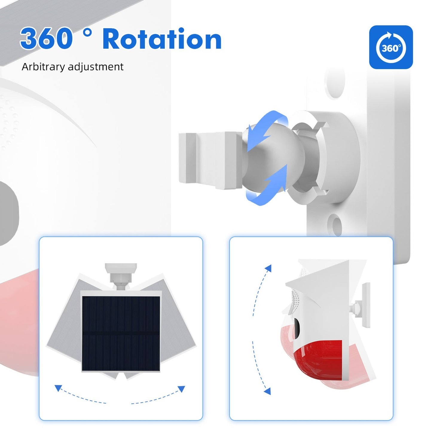 Solar Powered WiFi Infrared Motion Sensor Detector by Tuya