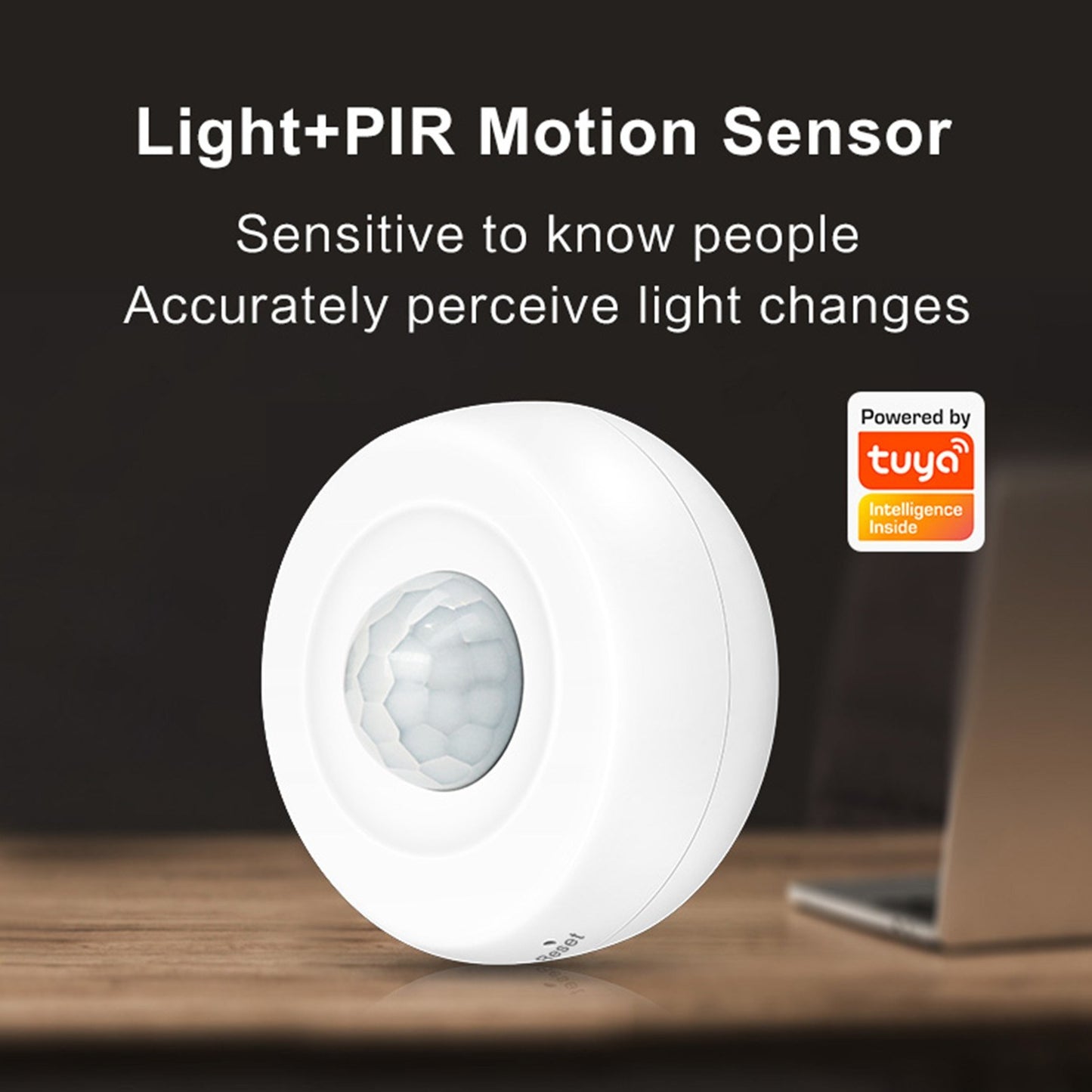 Smart PIR Motion Sensor with Light Detection | Tuya Compatible