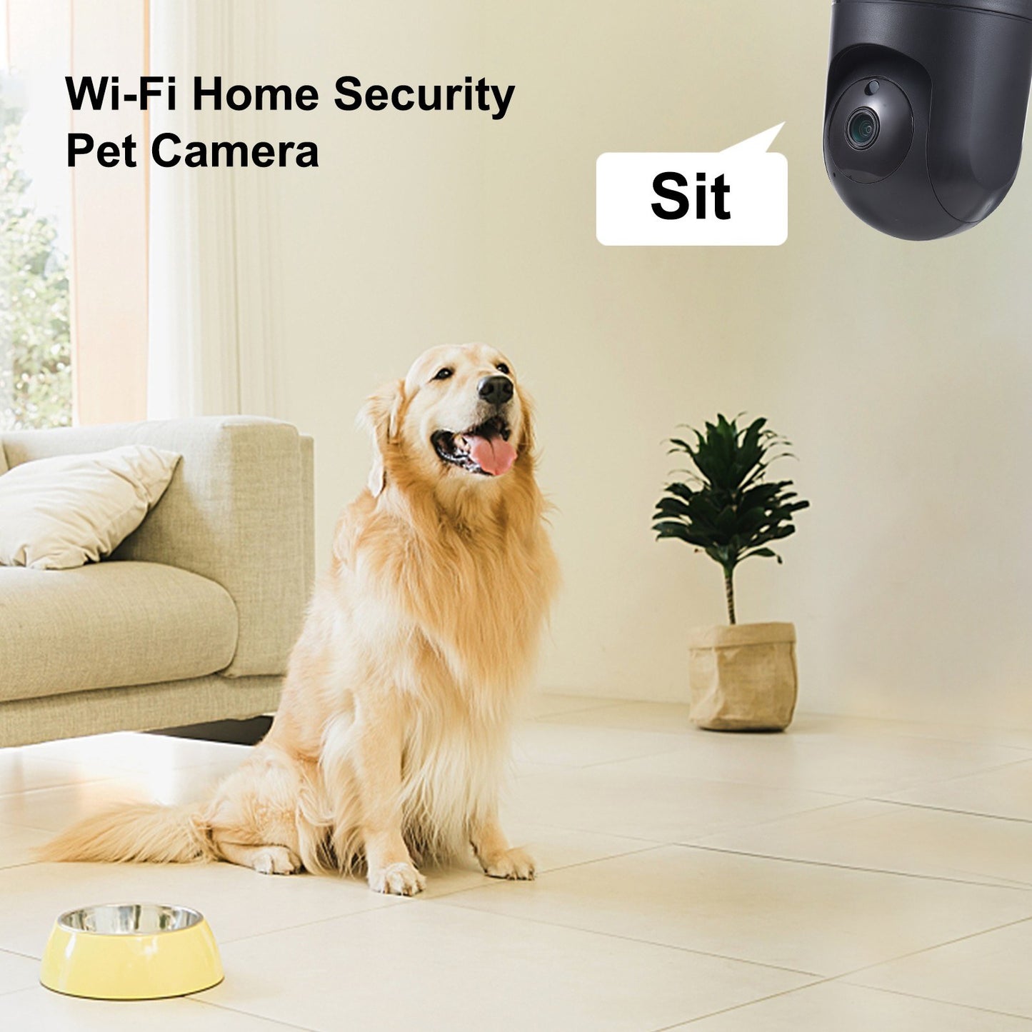 Indoor 2MP Security Camera with Pan-Tilt, Baby Monitor, Smart Motion Tracking, Night Vision, Two-Way Audio