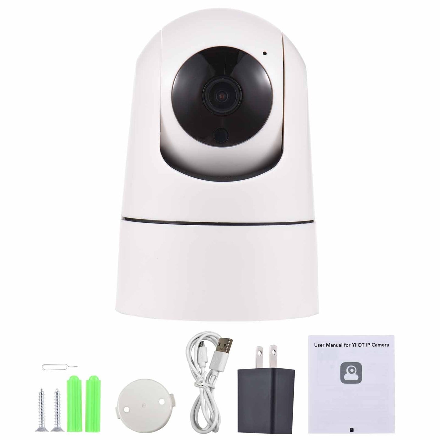 Indoor 2MP Security Camera with Pan-Tilt, Baby Monitor, Smart Motion Tracking, Night Vision, Two-Way Audio