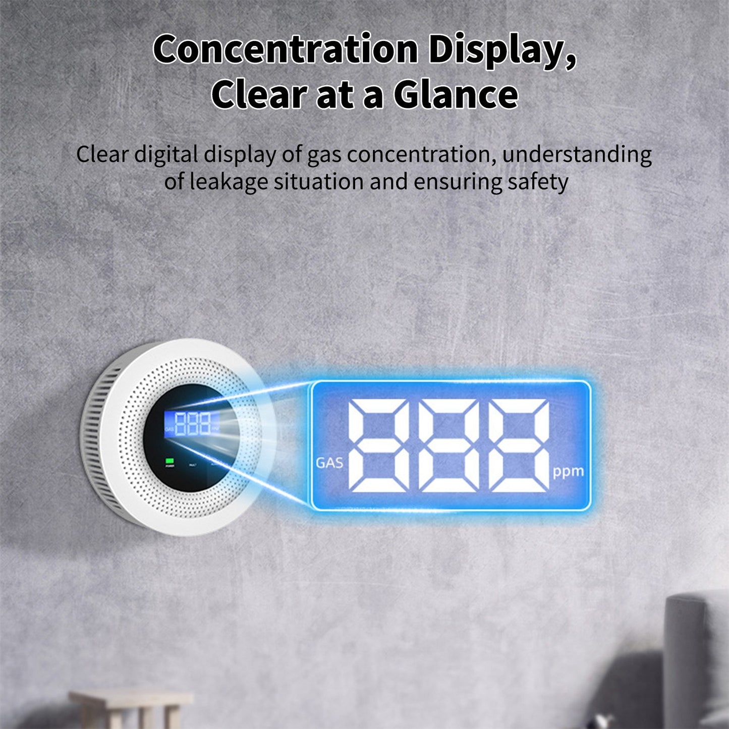 WiFi Smart Gas Leak Detector - Household Gas Alarm Sensor