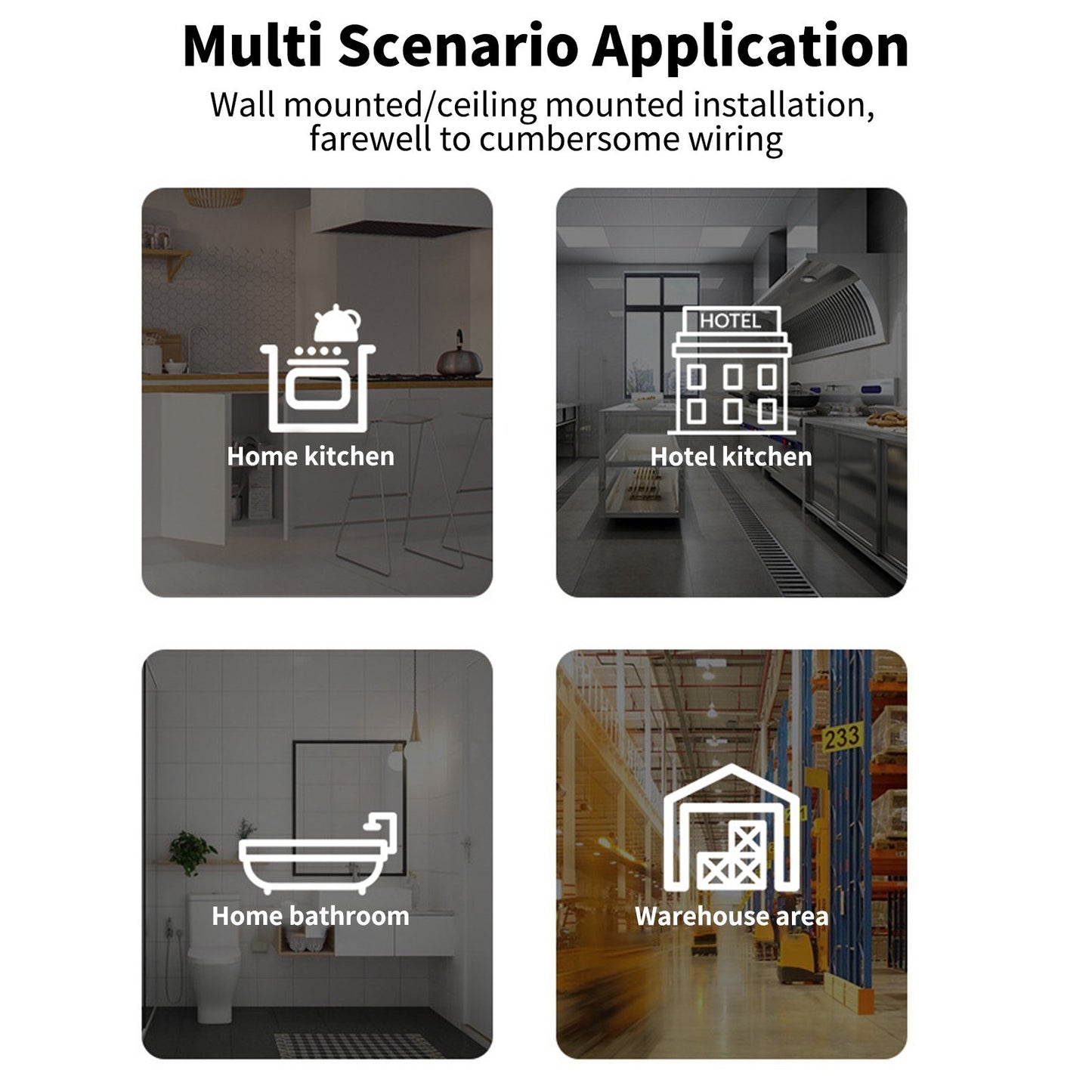 WiFi Smart Gas Leak Detector - Household Gas Alarm Sensor