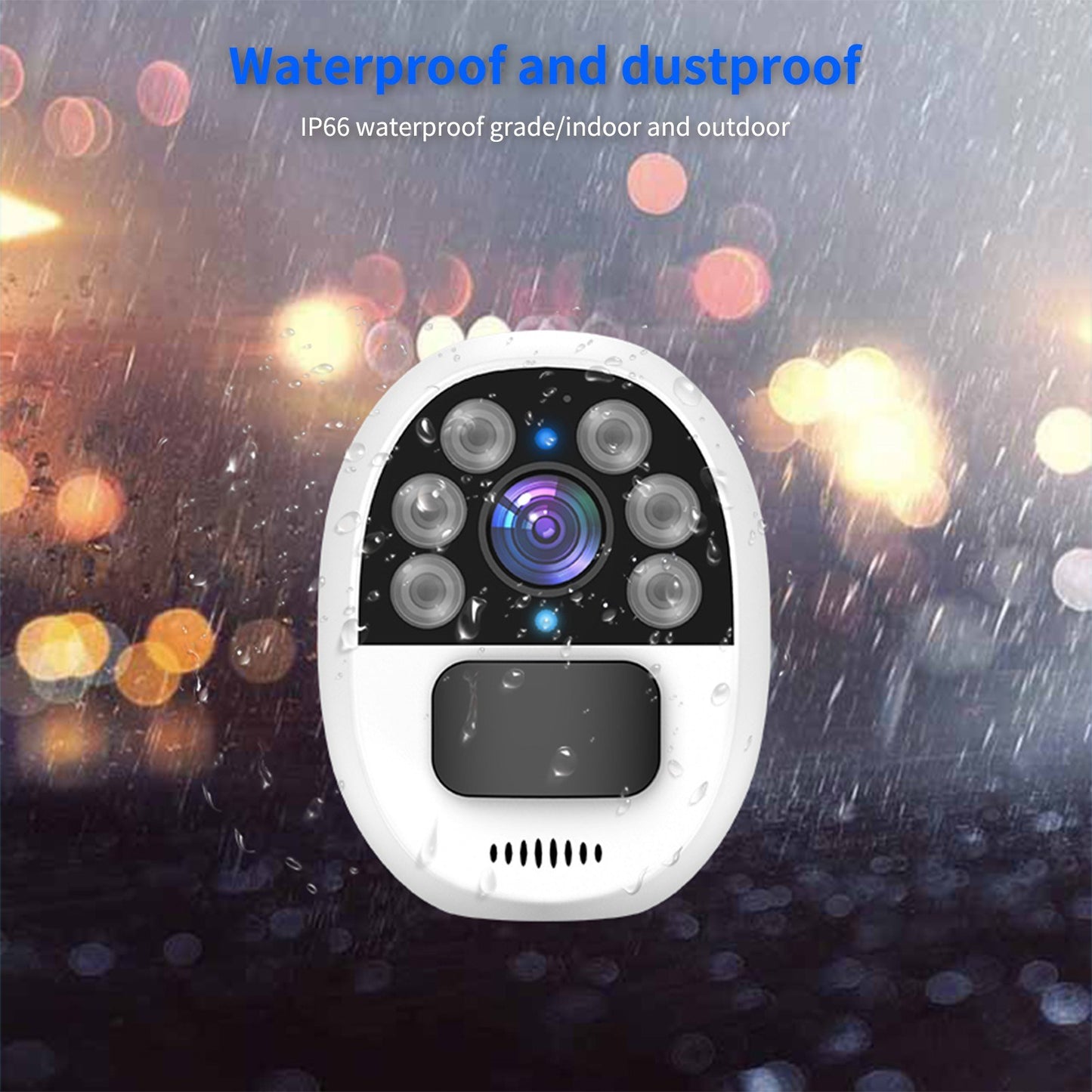 Solar-Powered 1080P WiFi Security Camera with Solar Panel