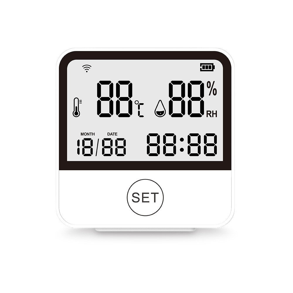 Smart WiFi Indoor Thermometer & Hygrometer with LCD Screen