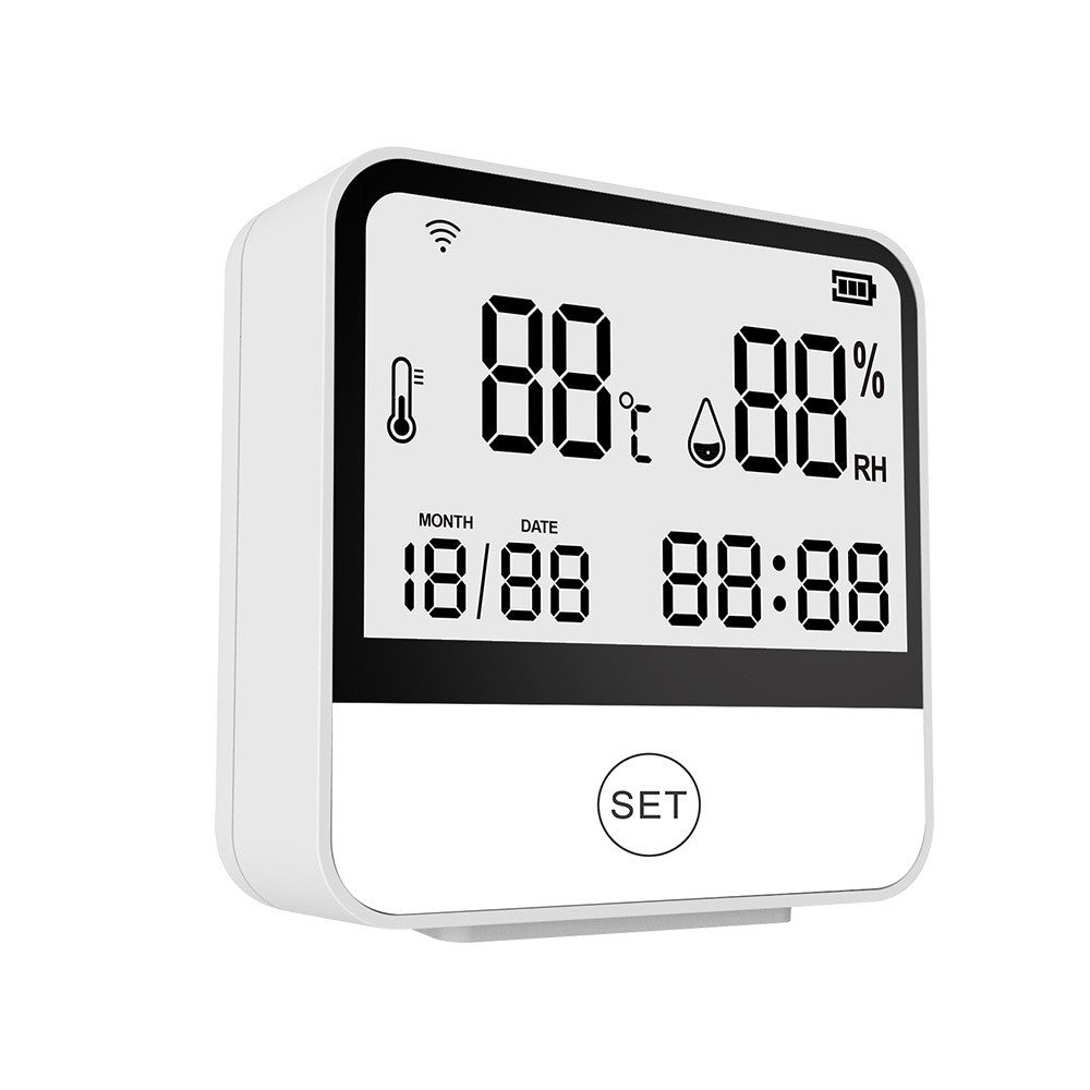 Smart WiFi Indoor Thermometer & Hygrometer with LCD Screen