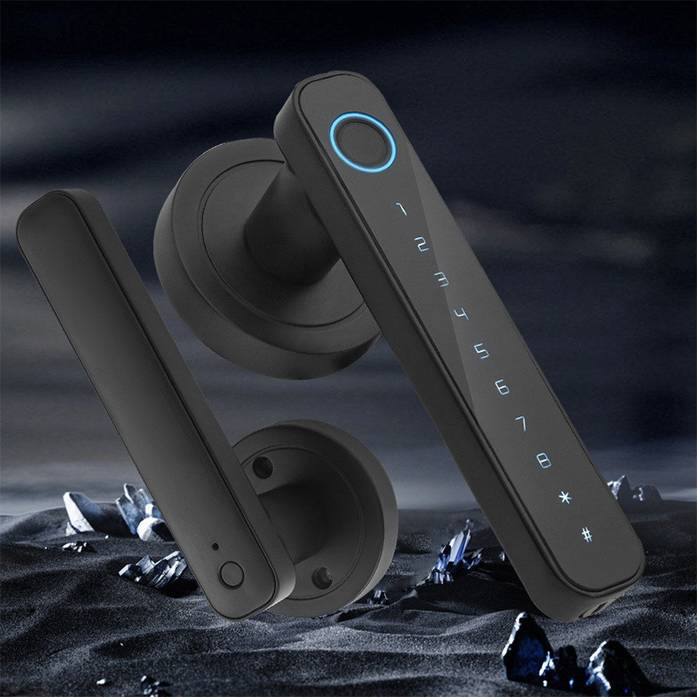 Smart Biometric 4-in-1 Keyless Door Lock with Handle Set