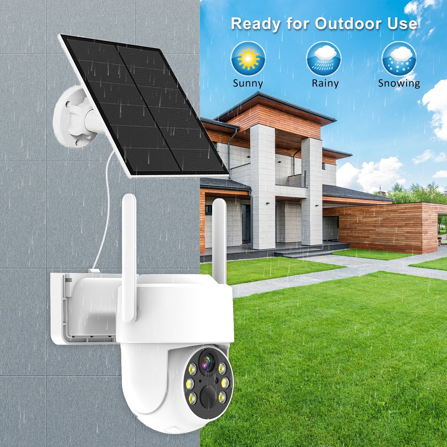4MP Solar-Powered WiFi Security Camera with Low Energy Consumption