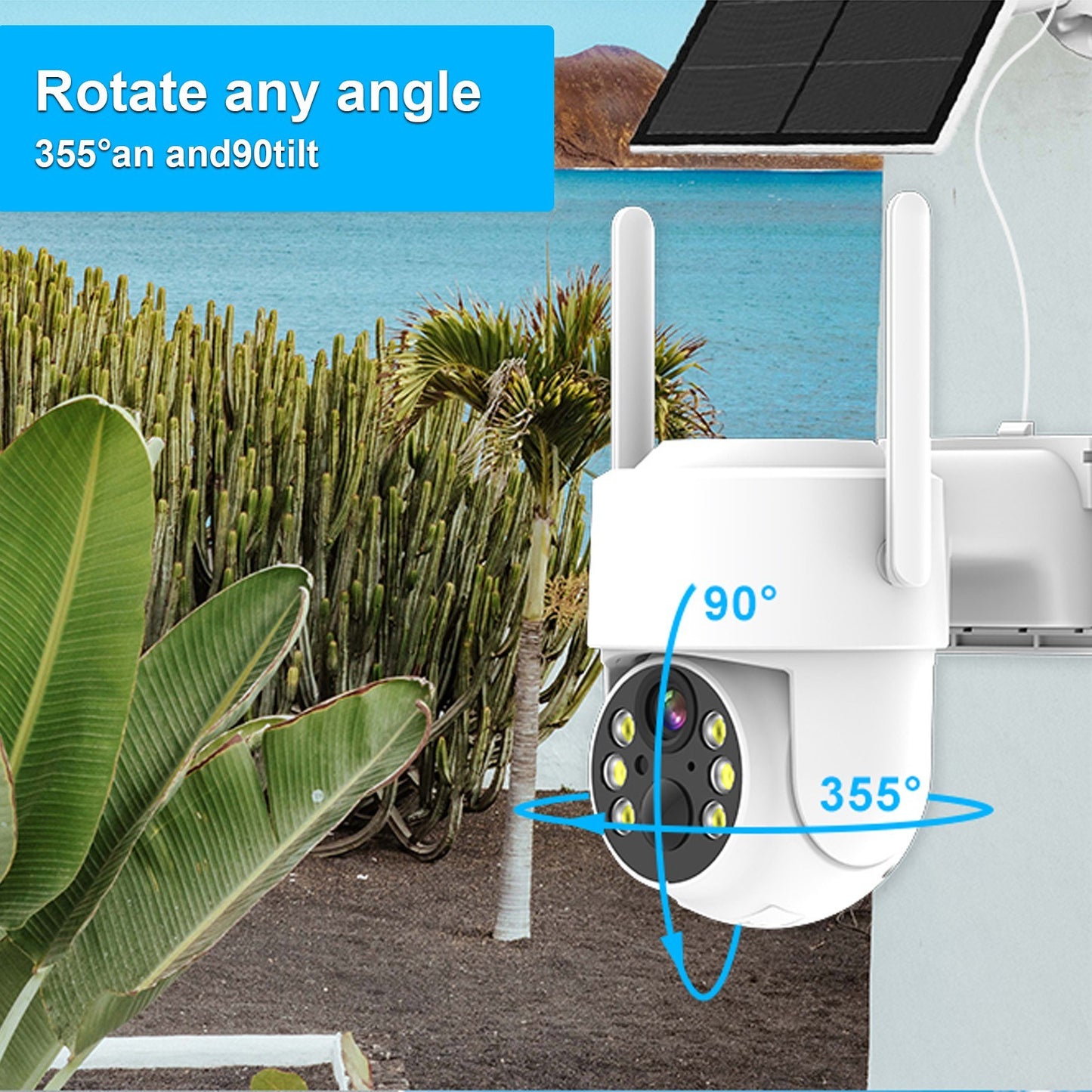 4MP Solar-Powered WiFi Security Camera with Low Energy Consumption