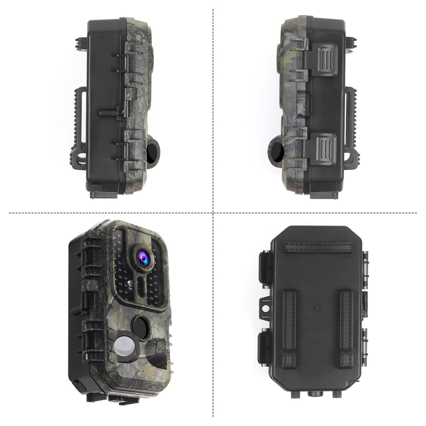 4K 30MP Trail Camera with 2-Inch IPS Screen & 48 Infrared LEDs for Hunting