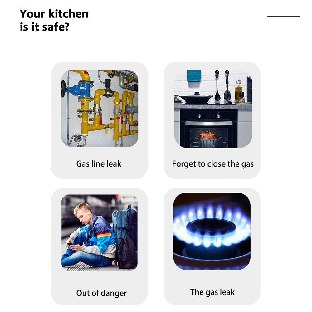 Smart WiFi Gas Leak Detector with Tuya App Control