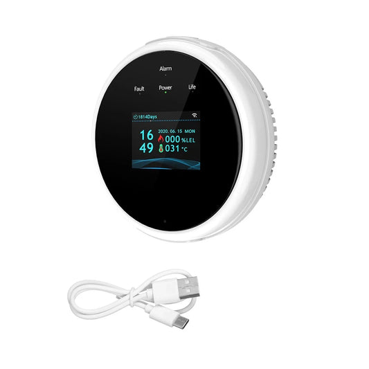 Smart WiFi Gas Leak Detector with Tuya App Control