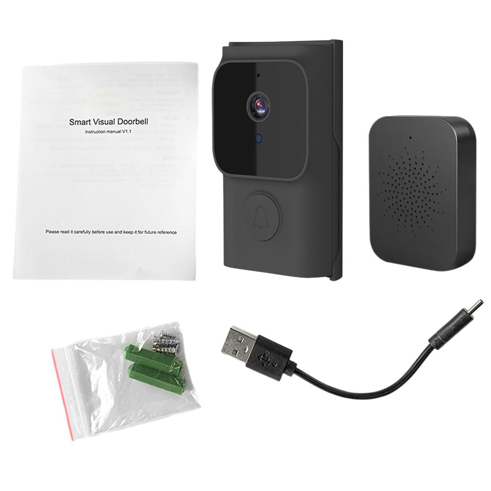 Wireless Smart Doorbell Camera with Chime, 2.4G WiFi