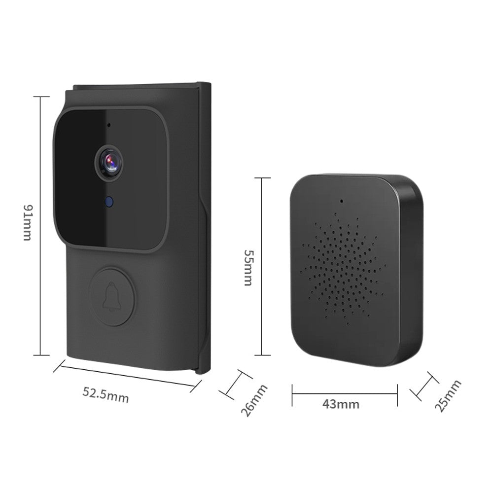 Wireless Smart Doorbell Camera with Chime, 2.4G WiFi