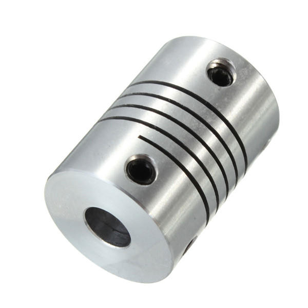 Flexible Shaft Coupling for CNC Stepper Motors, OD 18x25mm, 6.35mm to 8mm Connector