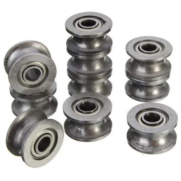 10-Pack 624ZZ U Groove Sealed Ball Bearings 4x13x7mm HCS Guide Pulley