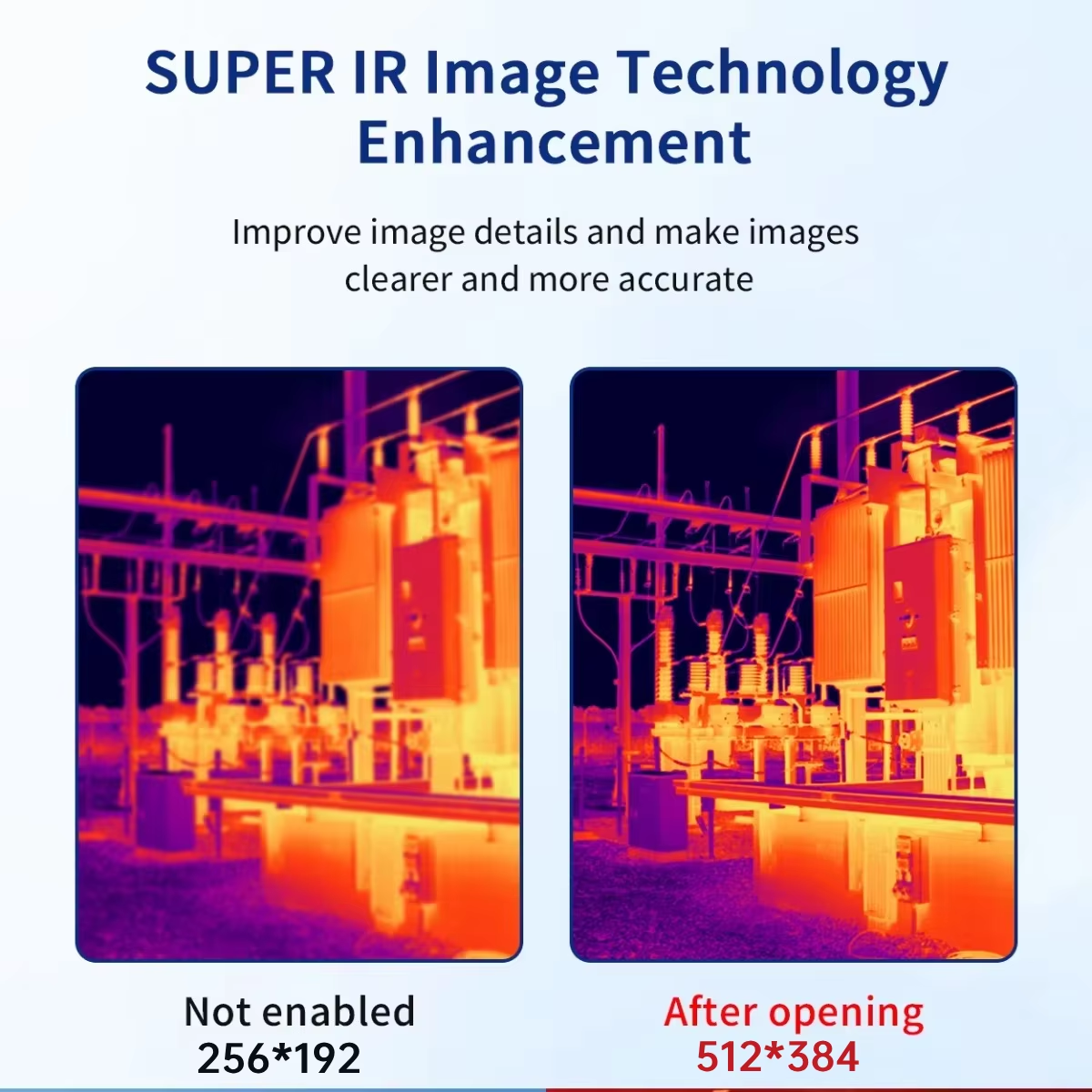 TOOLTOP ET693C Thermal Imaging Camera – 256×192 IR Sensor + 1080P Visible, 512×384 Super IR Enhancement, for Automotive & Electrical Diagnostics