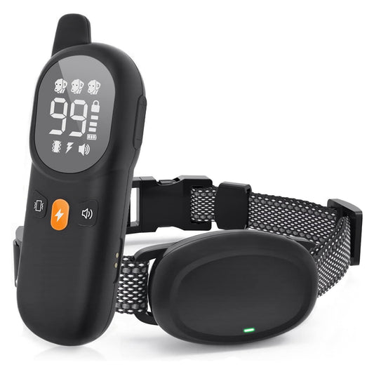 Rechargeable IP67 Waterproof Remote Dog Training Collar, 2600Ft Range for Small to Large Dogs (8-100lbs)