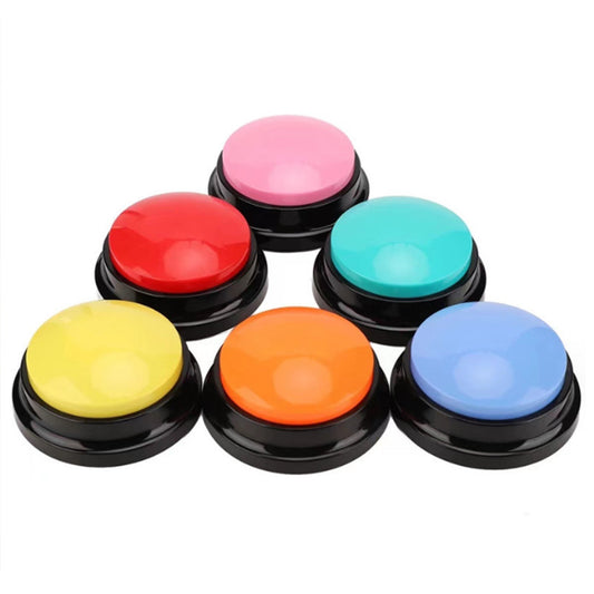 Interactive Dog Communication Voice Recorder Button Toy for Pet Training