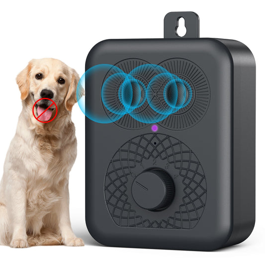 Rechargeable Ultrasonic Dog Bark Deterrent & Trainer - Portable Anti-Noise Device