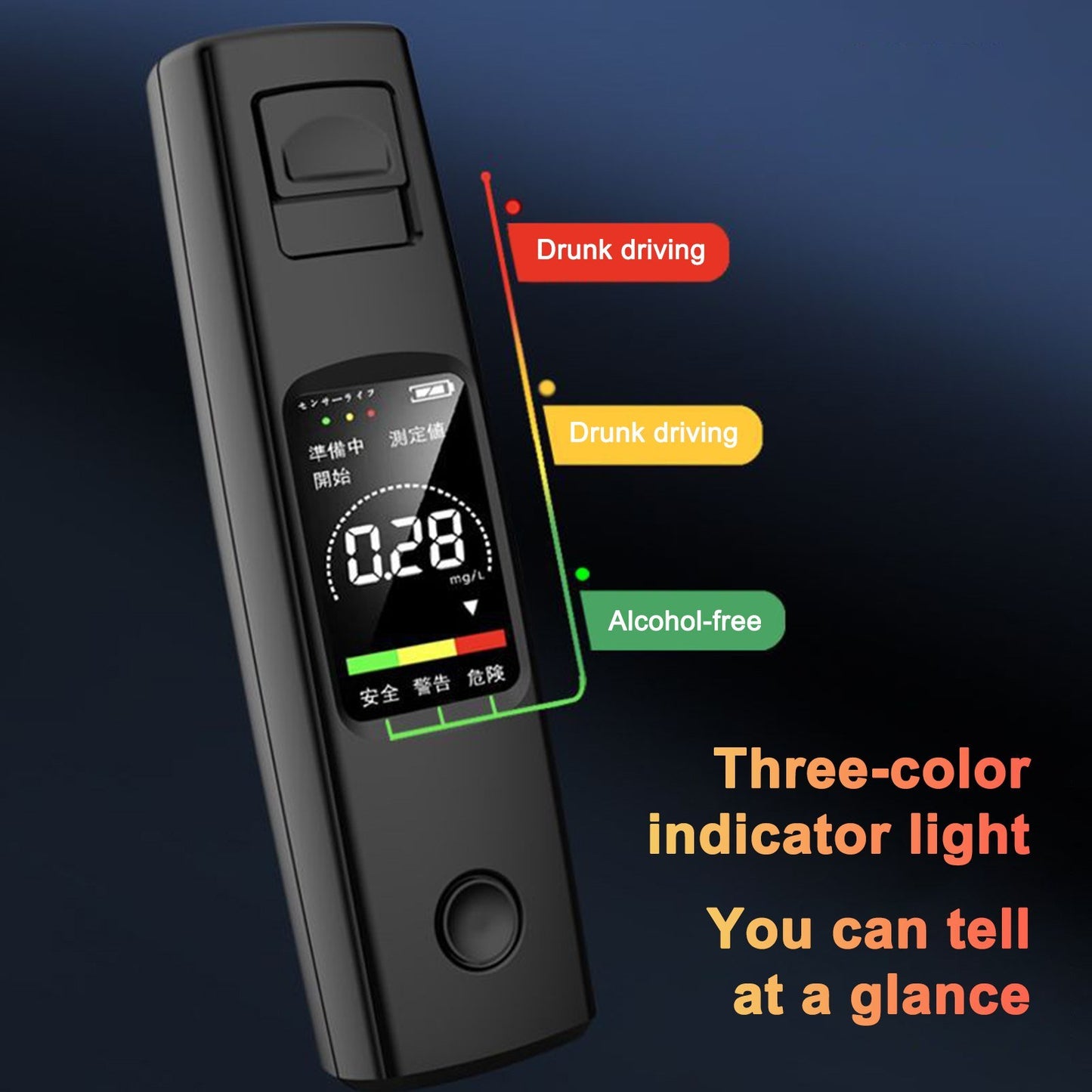 High Accuracy Portable Touchless Alcohol Detector for Cars